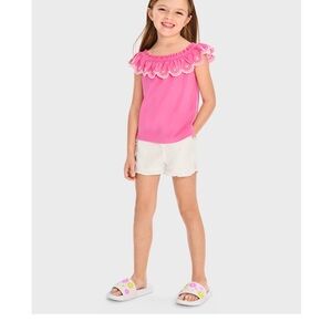 Gymboree Pink and White Kids Matching Set size 10